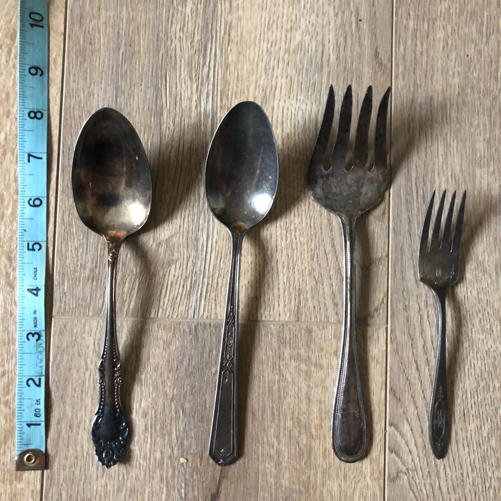 4 for $20 - set of 4 vintage forks and spoons